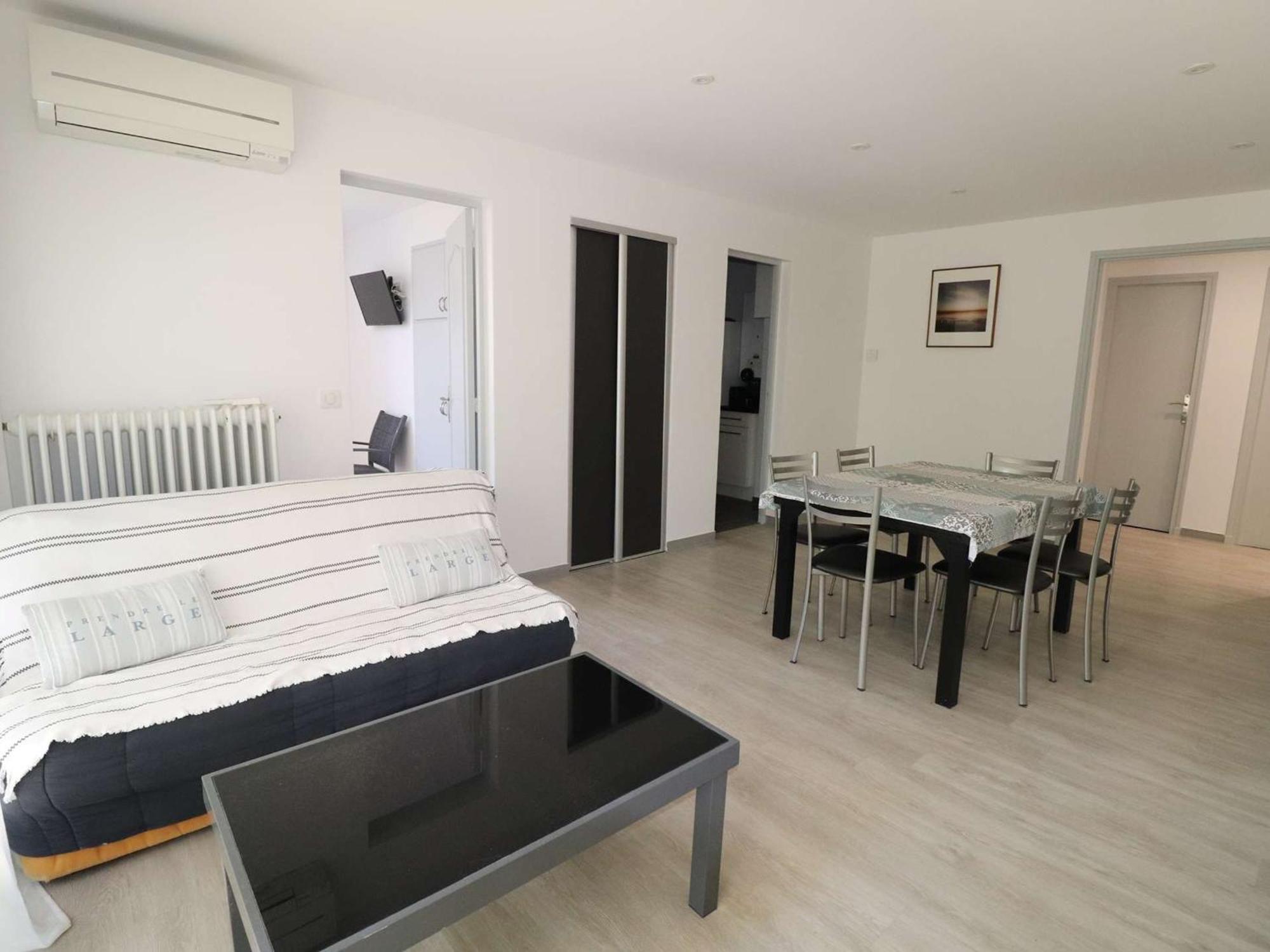 3 Pieces Climatise Avec Terrasse, Parking Prive, A 100M De La Plage, 7 Couchages - Fr-1-307-148 르그로뒤후아 외부 사진